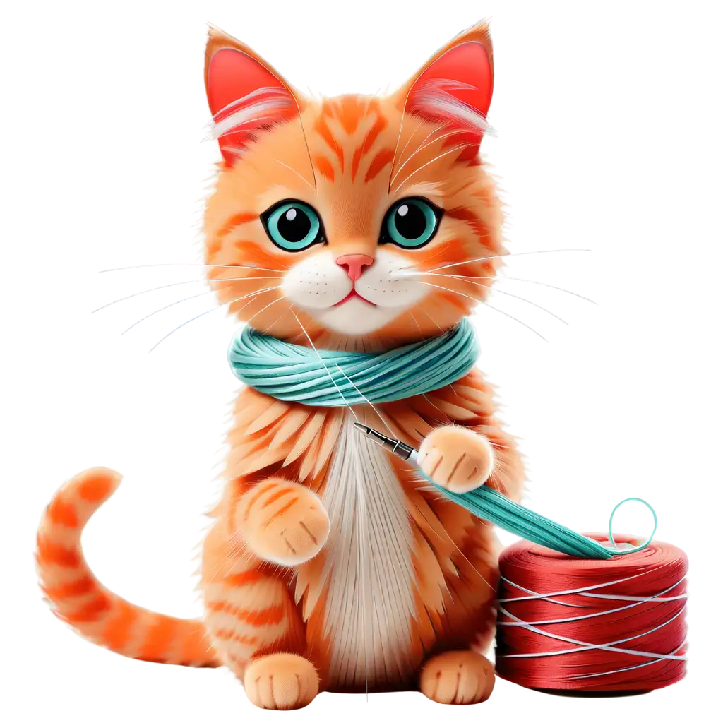 cat with a cable in their paw