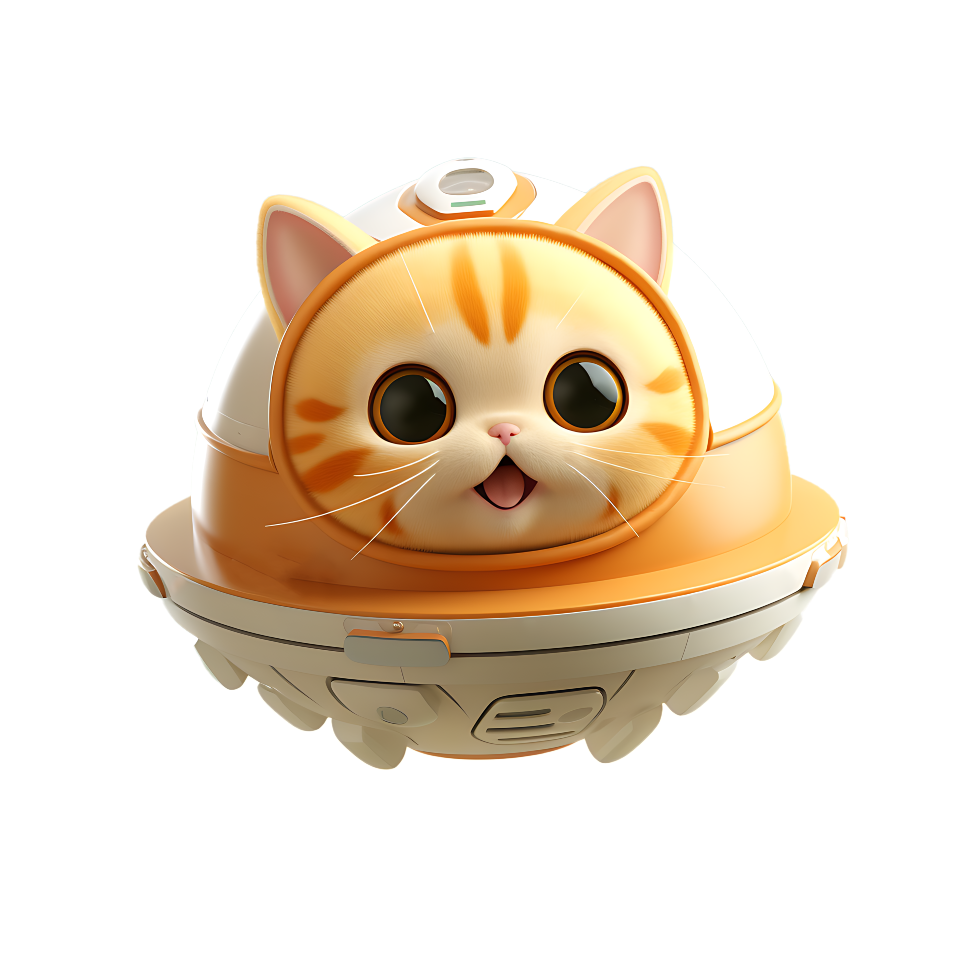 UFO with a cat's face